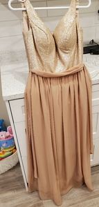 Rose gold sequin dress